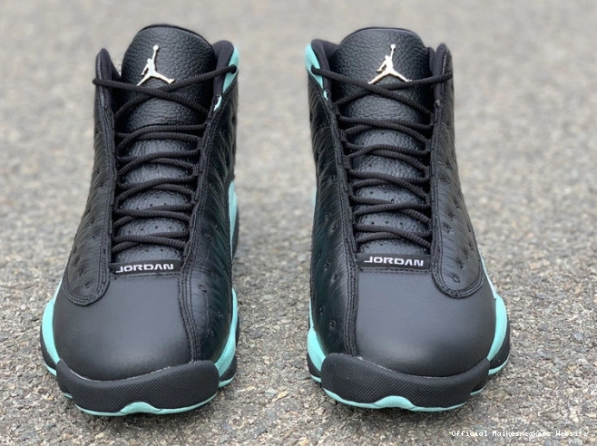 Official Maikesneakers Black 414571-030 Green Jordan Retro 13 Island Air 0729